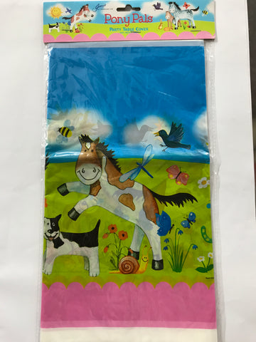 Pony Pals Disposable Party Table Cloth