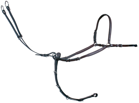 Platinum 3 Point Breastplate with Martingale