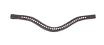 Cavallino Shaped Large Silver Diamanté Browband