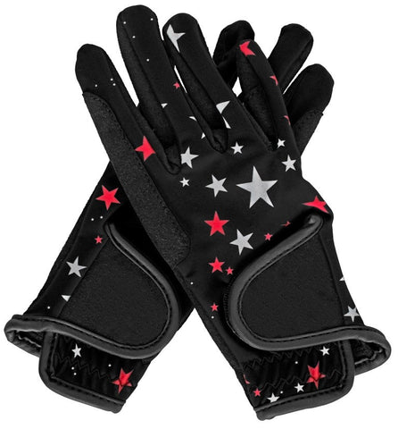 Polka Ponies Amara/Lycra Glove Child’s (Pink Stars)