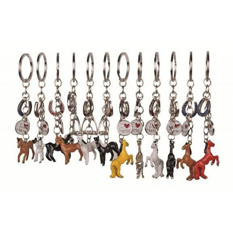 HKM Coloured Horses Key Ring