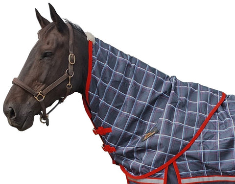 Cavallino Yorkshire Navy/Red Neck Rug   ***CLEARANCE