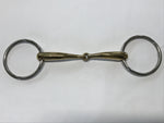 Zilco Curved Gold Jointed Snaffle Bit