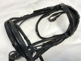 Cavallino Shaped Head Bridle with Reins