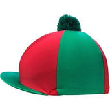 Racesafe Lycra Patterned with Pom Pom Hat Cover