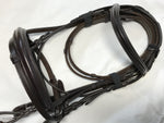 Cavallino Shaped Head Bridle with Reins