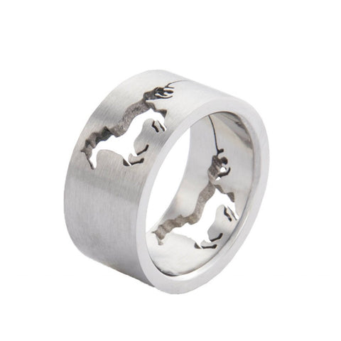 HKM Stainless Steel Horse Ring