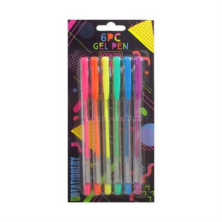 6 Piece Scented Gel Pens (6 pack)