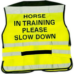 Equisafety Adjustable Air Waistcoat 'Horse In Training Please Slow Down'