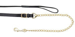 Aintree Leather Lead 18" Solid Brass Chain