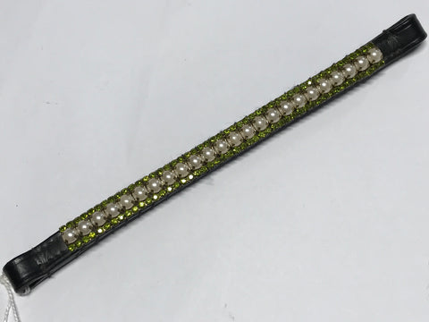 Flexible Fit Crystal and Pearl Browband
