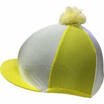 Racesafe Lycra Patterned with Pom Pom Hat Cover