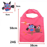 Cartoon Animal Reusable Nylon Shopping Bag